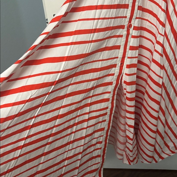 Like New MARTIN GRANT Red and White Striped Maxi Dress. Size 36 / 2 US - Picture 8 of 11